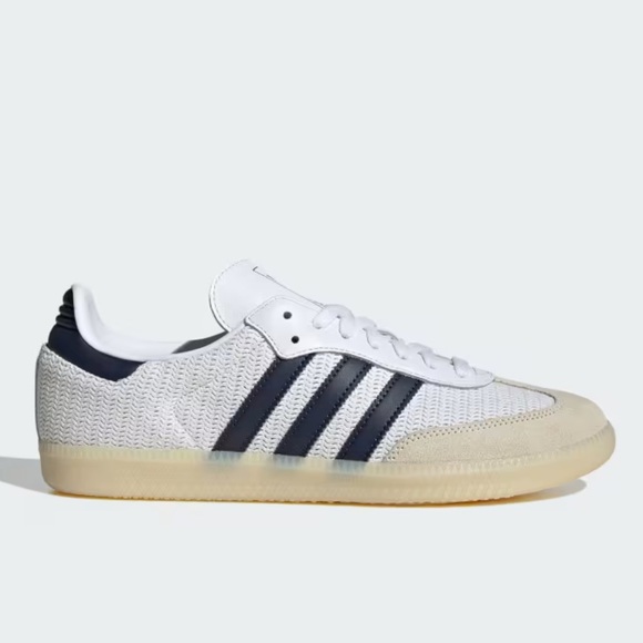 adidas Samba OG Cloud White / Night Indigo / Cream White - Picture 2 of 10